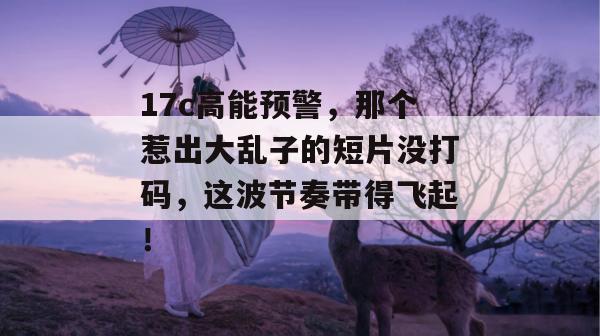17c高能预警，那个惹出大乱子的短片没打码，这波节奏带得飞起！